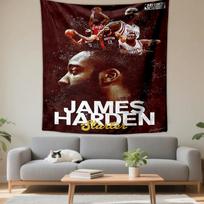 James Harden Basketball All-Star Design Patterned Patterned tapestry for bedroom and living room home decor. 75x90cm(29x35in) black