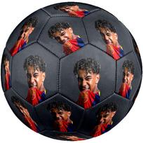 Lamine Yamal's Barcelona Gerbėjo Laisvalaikio Stiliaus Futbolo Kamuolys Dydis 5 Mašina Siūtas Vidaus/Lauko Universalus Futbolo Kamuolys Idealiai Tinka Futbolo Entuziastui zq