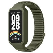 Nailono dirželiai „Xiaomi Band 9 Active“ / „Redmi Band 3“ išmaniajam laikrodžiui, sportinis kvėpuojantis kilpos dirželis „Xiaomi Miband 9 Active“ Xiaomi band 9 active black