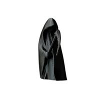 Medžioklės Mirtis ir Kosa Helovino Kostiumas 3D Spausdinimas One Size black