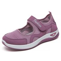 Shoes women's shoes new single shoes shoes Velcro casual shoes 41 gray