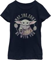 The Mandalorian Girl's Star Wars Grogu May The Eggs Be with You T-Shirt XXXXXL juoda