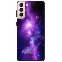 For Samsung Galaxy S21 FE 5G Case Cartoon Painted Soft TPU Phone Cases for Galaxy S21FE S 21 FE Silicon Back Cover Coque Cute Samsung S21 FE purple