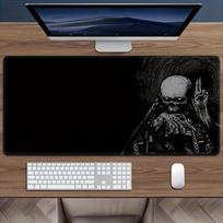Extended Gaming Desk Mat Mouse Pad Cloth Surface Non Slip Rubber Base Mousepad for PC Laptop Keyboard Office Setup 400x800x2mm gray
