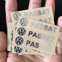 PO0-3D Metalinis Emblemos Lipdukas Automobilio Interjero Dekoro Lipdukai Aksesuarai Volkswagen VW GTI Rline R Golf Polo Passat Magotan Tiguan 2 Pcs