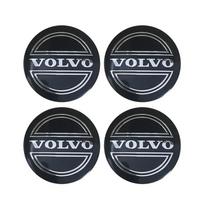 4 vnt. 56 mm aliuminio emblema Automobilio rato centro stebulės gaubteliai Lipdukas Volvo XC90 S60 V40 XC60 S80 S40 V70 V50 S90 T6 V60 V90 XC40 C30 black