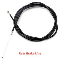 Stabdžių troselis KuKirin G2 Pro/G2 Max/G2 Master elektriniam paspirtukui Priekinis ir galinis stabdžių troselis Originalios atsarginės dalys Rear black