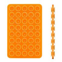 Silikoninis siurbtukas telefono dėklo laikiklis dvipusis laisvų rankų stipraus sukibimo laikiklis asmenukėms ir vaizdo įrašams iPhone Android 10 orange