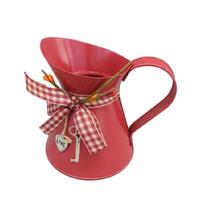 Milk-Can Inspiring Containers, Galvanized Iron Pitcher Form with Aged Country Character for Preserved Arrangements balta