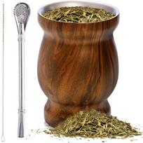 Hulu Mate Tea Cup Set 8 oz brown