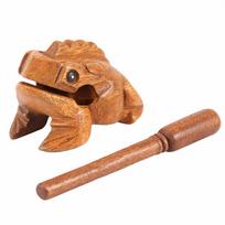 Thailand Traditional Craft Wooden Lucky Frog Croaking Musical Instrument Home Office Decor Type 2 brown