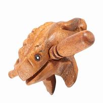 Thailand Traditional Craft Wooden Lucky Frog Croaking Musical Instrument Home Office Decor Type 1