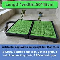 ZHAYA Šunų tualetas Nuleidžiamas tiesiai į kanalizaciją Tvirtas ir patvarus Vidaus tualeto mokymas šunims Lengvai valomas Naminių gyvūnų produktai 60X45CM Style 1