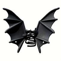 Xiaomi Gothic Bat Hair Clip Halloween Matte Black Gothic Punk-Style Animal Print Hairpin for Women, Elegant Party Hair Accessory black