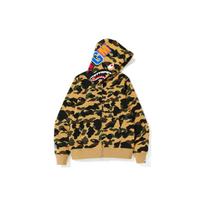 Bape Medicom Toy1st Camo Shark Bear Full Zip Hoodie 001ZPF801001X M black