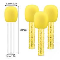 1/3/5pcs Microphone Candy Tubes Karaoke Theme Birthday Party Fake Prop Microphone Disco Singer Stage Prop 80s 90s Party Decors 5 5 Pcs geltona