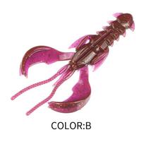 Supercontinent CRAZY nimble Total length 8cm/4.2cm Lobster Soft Lure Fishing Lures Attractive Shrimp odor salt Wobbler 42mm20pcs0.6g pink