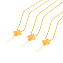 Philips Avent Four-Leaf Clover Silicone Pacifier Clip Amber Gold 51cm Food Grade Liquid Silicone BPA Free One-Piece Molded Boil Safe beige