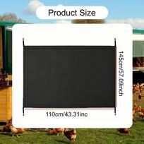 Tarp Chicken Coop Cover Replacement Sun Protection Shade Cloth Duck for Farm Enclosures white