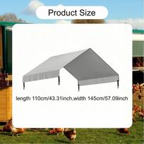Tarp Chicken Coop Cover Replacement Sun Protection Shade Cloth Duck for Farm Enclosures