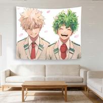 M-Midoriya & B-Bakugo CP Anime Tapestry - HD Print Wall Hanging for Bedroom Dorm Living Room Home Decor 150X180CM