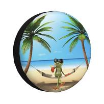 Frog Holiday Spare Tire Cover Universal Wheel Tire Protectors for Trailer Rv Van SUV Truck Camper 14 15 16 17 Inch 14inch blue