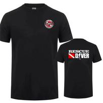 Rescue Diver T shirt Funny Scuba Diving Men T shirt Gifts Short Sleeve Streetwear Tee Polyester Sports, Casual Eur Size L black