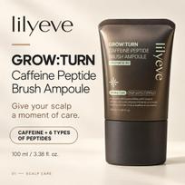 lilyeve Grow:Turn Caffeine Peptide Brush Ampoule 100ml gray