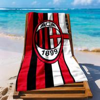 Ac Milan Beach Towel Super Soft Microfiber Quickdry Fabric Comfortable Lightweight Suitable For Swimming Gym Camping Yoga Vacation 70cmx140cm(27x55inch)