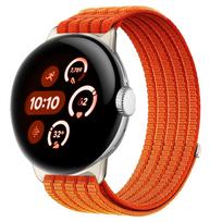 Breathable Nylon Strap for Google Pixel Watch 4/3/2 – Cloud-Like Comfort 45mm Dial black