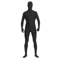 Zentai Suit Cosplay Leotard Full Bodysuits Green Screen Suit Helovino kostiumai 140 juoda