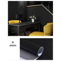 Vandeniui atspari marmuro vinilo plėvelė, lipnūs tapetai voniai, virtuvei, spintelėms, stalviršiams, kontaktinis popierius, namų dekoro lipdukai 40cmx1m black