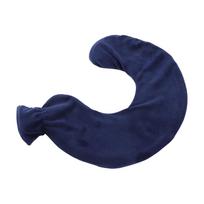 U Shaped Hot Water Bottle Warm Neck Soft Rubber Hot Water Bag with Detachable Cloth Cover tamsiai mėlyna spalva