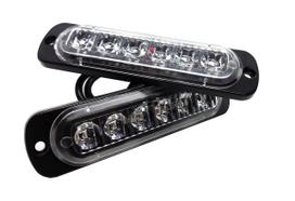 SakaSK Dienos šviesos LED 24V Dvigubo naudojimo, Atsparus dulkėms, Atsparus smūgiams, Bendras, Atsparus vandeniui, Baltas, Transporto priemonės apžiūra, 2 vnt. rinkinys, 6000K, Plonas (Baltas) balta
