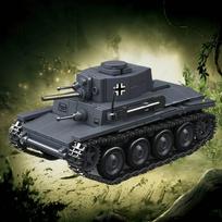 Antrojo pasaulinio karo vokiečių lengvasis tankas PZ.KPFW.38(T)Karinė serija Antrojo pasaulinio karo tankų konstravimo kaladėlės Modelio rinkinys Žaislai vaikams Dovanos No original box