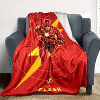 1 vnt. Flash superherojus pledas Lengvas flanelinis užtiesalas sofai, lovai, kelionėms, svetainei, biurui, sofai, kėdei ir lovai 80x120cm red