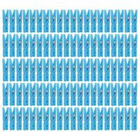 100pcs Clothespins For Baby Shower, Girls Games, Plastic Clothespins, 1.18 Inch Clips, For Party Decoration, DIY Crafts One Size mėlyna