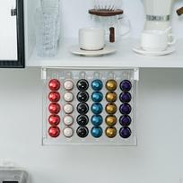 Coffee Pod Storage Drawer Holder,Coffee Capsule Dispenser,Compact,Coffee Holder for Dorm gray