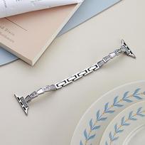 Suitable for Apple Watch S10 11 42mm Strap 49 45 46 44 41 40 38mm Elegant Women's Strap, Suitable for iWatch Series 987 654SE 14mm no connector sidabras