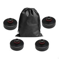 4x Guminis domkrato padelis Adapteris rėmo apsaugai su laikymo maišeliu Modeliams 3 S X black