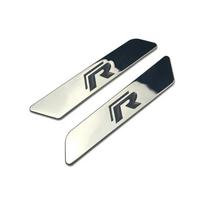 3D Metal for VW Volkswagen Golf Polo Tiguan Passat Bora Jetta Touran Caddy GTI T-Roc Car Side Fender Emblem Sticker Trunk Badge black