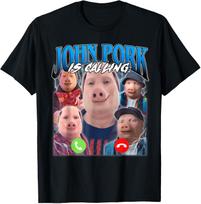 John Pork skambina marškinėliai XXXL gray
