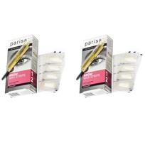 Parissa Eyebrow Hair Removal Wax Mini Strips Eyebrow Shaper 64 Strips 1g 2 pcs 32ml white