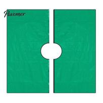 Portable Garden Leaf Organizer Landscape Pruning Tarp, Waterproof PE Collection Blanket, Windproof Easy Clean Soil Tarp Center Opening Sheet for Tree S žalia