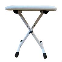 Piano Bench Adjustable Height Keyboard Folding Stool with Padded gray