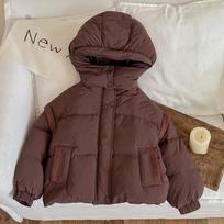 Kids Winter Thick Korean Style Short Puffer Jacket Warm Coat 150cm ruda