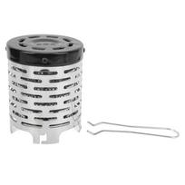 Camping Heating Stove Cover with Handle Double Uniform Heat Dissipation Structure Vent Design Tent Heating Cover for white