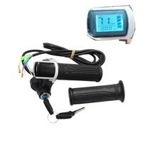 Electric Bike Twist Throttle 36V 48V Grip Speed Display for All Electric Bike/Scooter Brushless Controller 36V throttle black