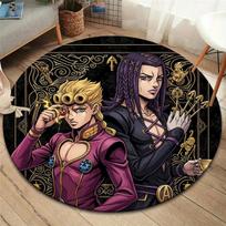 Jojo'S Bizarre Adventure Round Area Rug Carpet Rug For Living Room Bedroom Sofa Playroom Decor Nonslip Floor Mat 80cmx80cm
