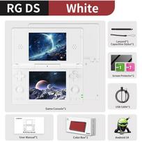 Anbernic RG DS Retro Video Game Console Android 14 4 Inch IPS Dual Multi-touch Screen Flip Game Player RGDS balta